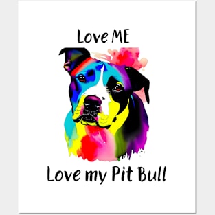 love me love my pit bull Posters and Art